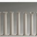 European Roman Column Carved Roman Column 3d model