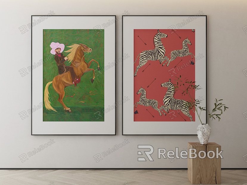 Modern Animal Painting Decorative Painting model