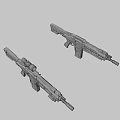 Sci-fi Assault Rifle 3d model