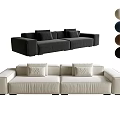 Modern Multi-person Sofa Combination Salon Art Sofa Three-seat Sofa Tofu Block Sofa Module Sofa 3d model