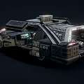 Futuristic Police Car With Sleek Sci Fi Design And Advanced Features