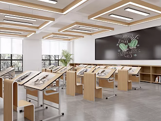 Studio Art Classroom Art Classroom 3d model