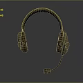 Over Ear Headphones with Microphone Wooden Ear Cups and Adjustable Metal Headband
