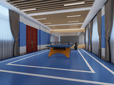 Modern Gym Activity Room 3d model