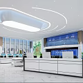 Modern Monitoring Room Meteorological Bureau Control Center Command Center 3d model