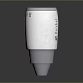 Berthet Industrial Equipment With Silver Metallic Conical Shape And White Casing