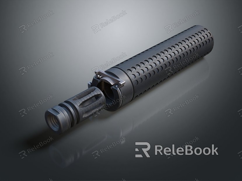 Modern silencer suppressor muffler military model