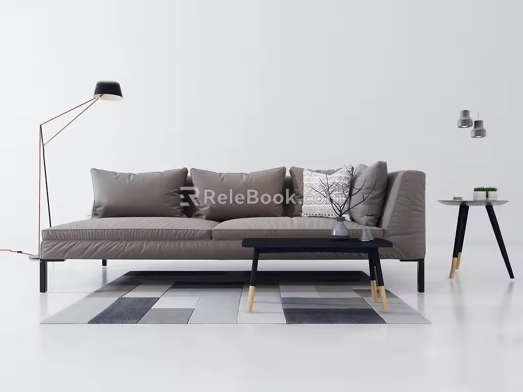 Double sofa 3d model