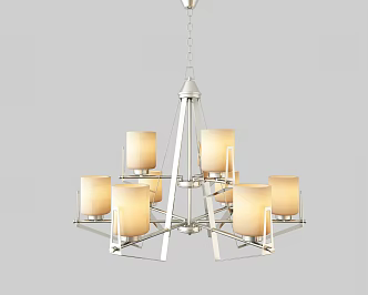 Post-modern chandelier 3d model