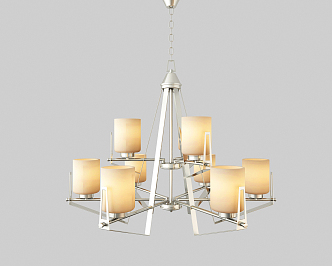 Post-modern chandelier 3d model