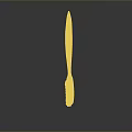 Wooden Brush With Yellow Bristles And Engraved Handle On Dark Background