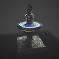 Garden Ornament Small Multi Tiered Stone Fountain With Square Base Water Basin And Spire Decoration