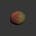 Fresh Ripe Mango With Vibrant Red Yellow Green Colors On Dark Background