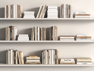 Books 3d model