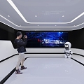 Modern Exhibition Hall Science and Technology Space 3d model