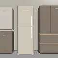 Modern Refrigerators and Freezers With Various Styles and Neutral Color Designs