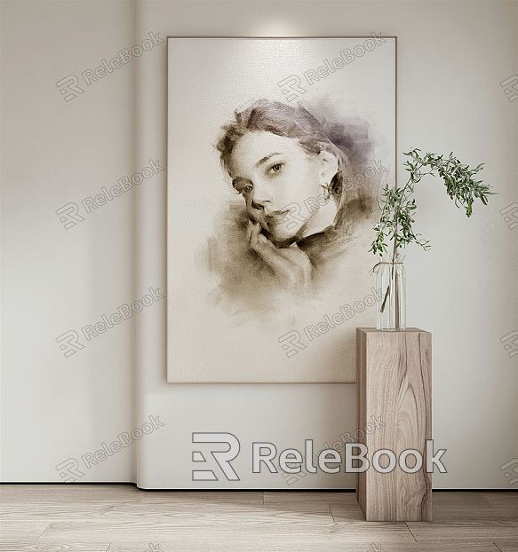 modern figure painting decorative painting model