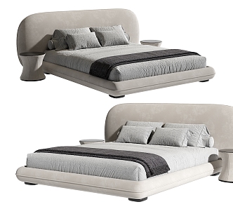 Double bed 3d model