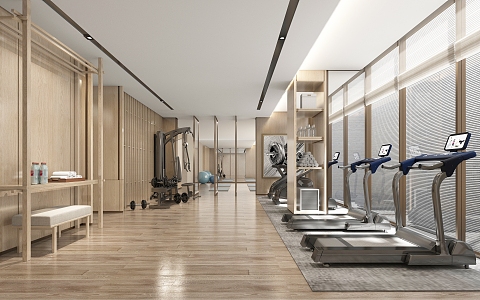 Modern Gym 3d model