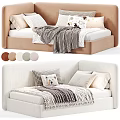 Cozy Kids Bed With Plush Pillows Soft Blanket And Multiple Color Options