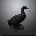 Vintage Stone Duck Statue For Garden Decoration And Outdoor Ornament