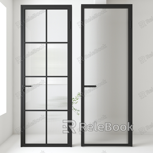 Glass swing door model