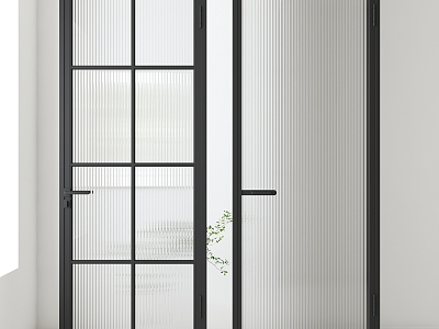 Glass swing door model