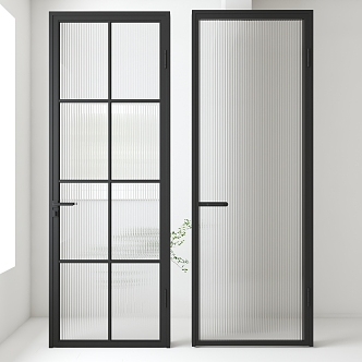 Glass swing door 3d model