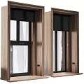 Modern Wooden Frame Casement Window With Clear Glass Panels And Multiple Design Styles