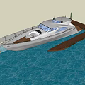 Luxury White Yacht With Blue Windows Docked At Marina By Water