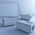 Modern alarm clock 3d model