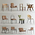 Stylish Leisure Accent Chairs In Various Designs And Materials For Home Decor
