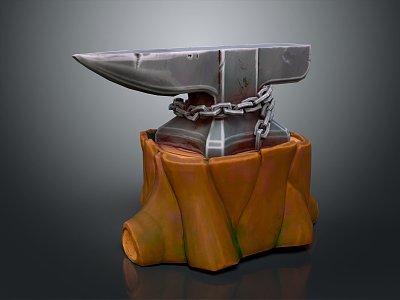 Modern Anvil Cartoon Anvil Anime Anvil 3d model