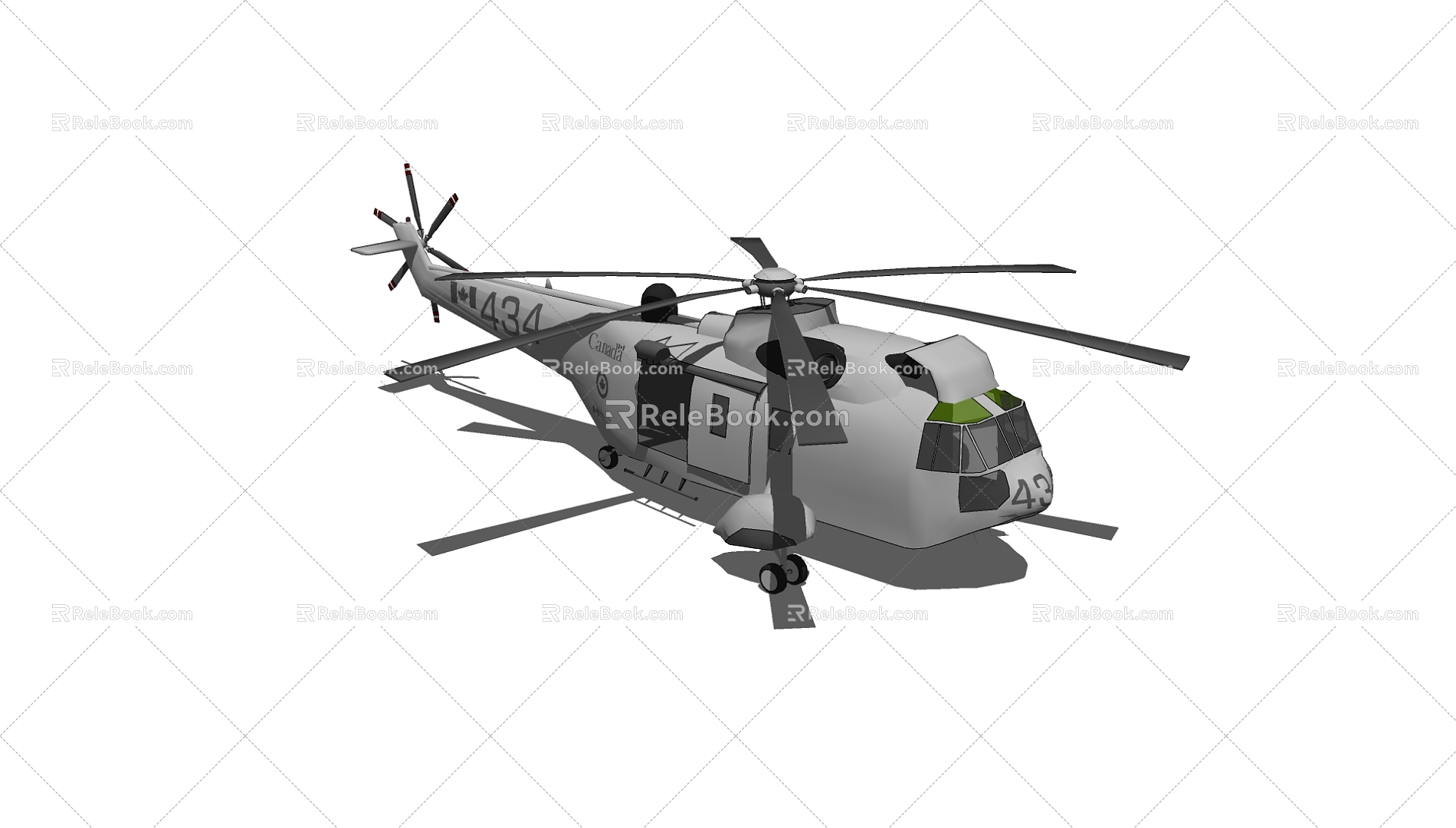 Helicopter 3d model