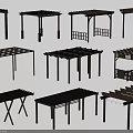 Multiple Wooden Pergola Designs With Diverse Structures For Outdoor Garden Areas