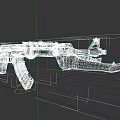 Unique Hybrid Weapon Design With Gun Body Serrated Blade And Textured Grip
