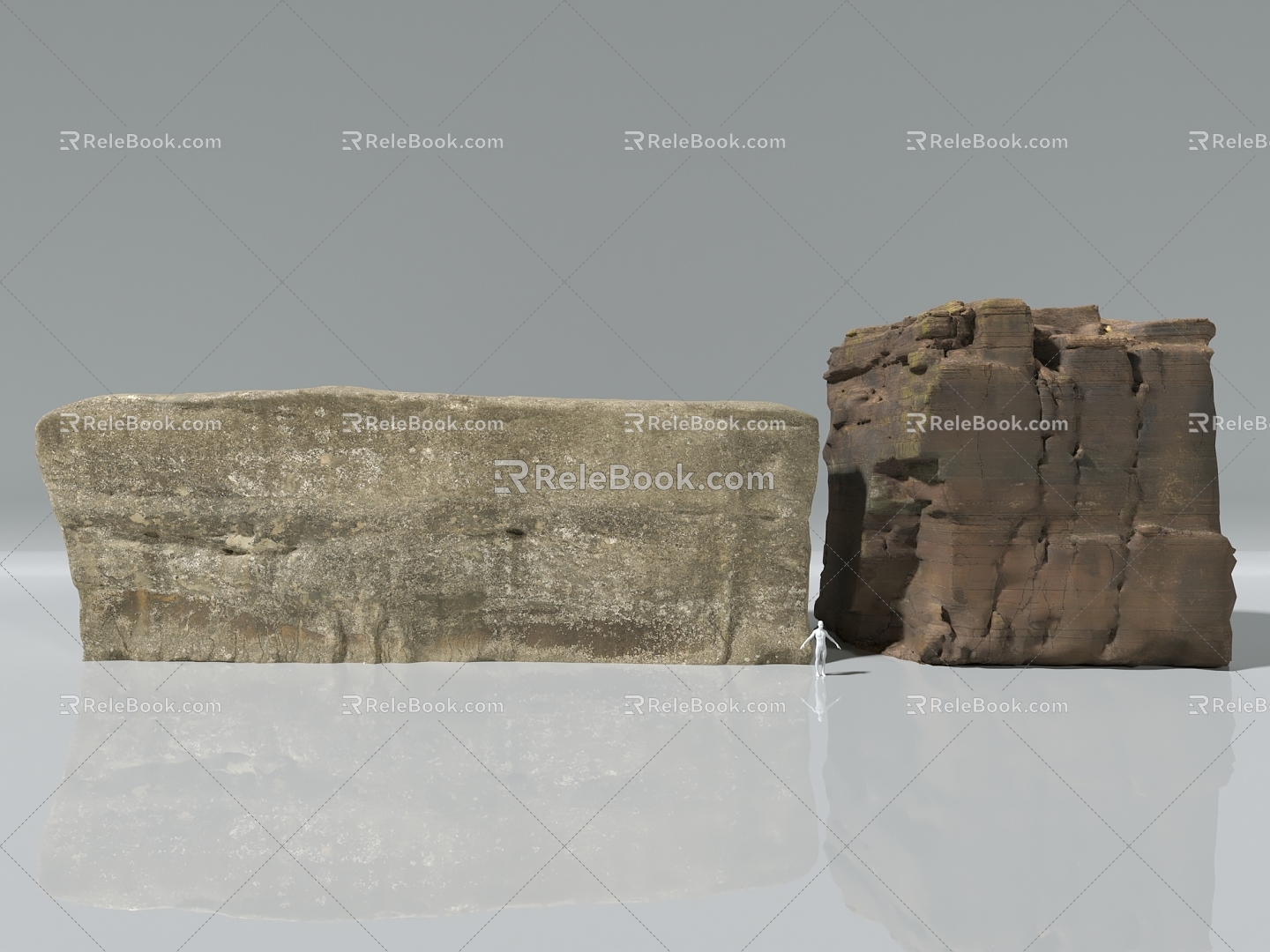 Stone Mountain Sandstone Cliff Cliff Rock Wall Rock Wall Weathered Mountain Rock Karst Plateau Landform Canyon Special Shape Mountain Wall 3d model