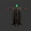 Female Elf Cartoon Witch Magic Witch Magic Girl Magician Elf Mage Warlock Wizard 3d model