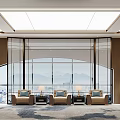 New Chinese Reception Room Reception Room 3d model