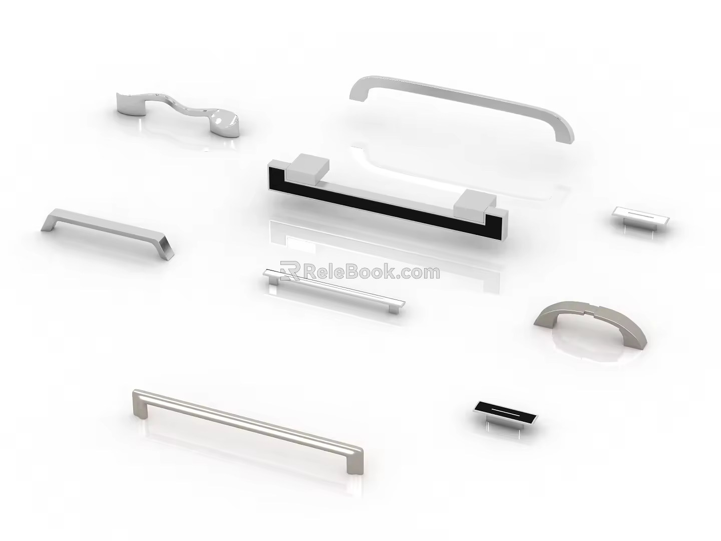 Modern hardware handle classical handle 3d model