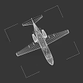 White And Blue Small Twin Engine Passenger Jet With Streamlined Fuselage And Wings