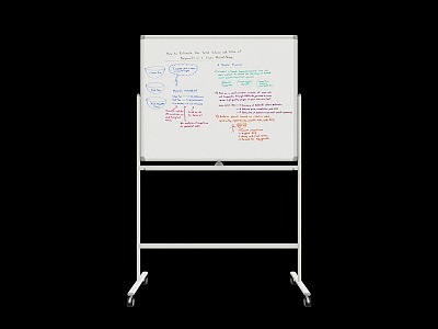 modern whiteboard blackboard model