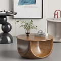 Side Table Coffee Table Corner Table Small Coffee Table Ornaments Books 3d model