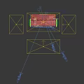 SCHMIDT Luxury Kitchen Event Entrance With Neon Lights Red Accents And Geometric Patterns