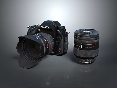 High Performance RedPix Digital Camera With Professional Lens For Photography Gear 3d model
