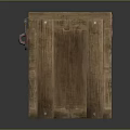 Durable Wooden Storage Box With Metal Lock Rivets And Natural Wood Grain