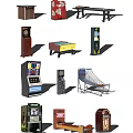 Various Entertainment Appliances Featuring Soccer Game Machine Pinball Table Table Football And Arcade Devices