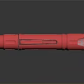 Red Portable Handheld Flashlight With BEST 3AAA Label Black Strap And Household Design