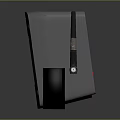 Home Audio System with Main Speaker Red Cone Satellite Speakers and Antenna Device