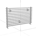 Stainless Steel Bathroom Cabinet Rack With Multiple Storage Bars And Wheels For Mobility
